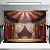 Aperturee - Aperturee Retro Luxury Circus Tent Cake Smash Photo Backdrop